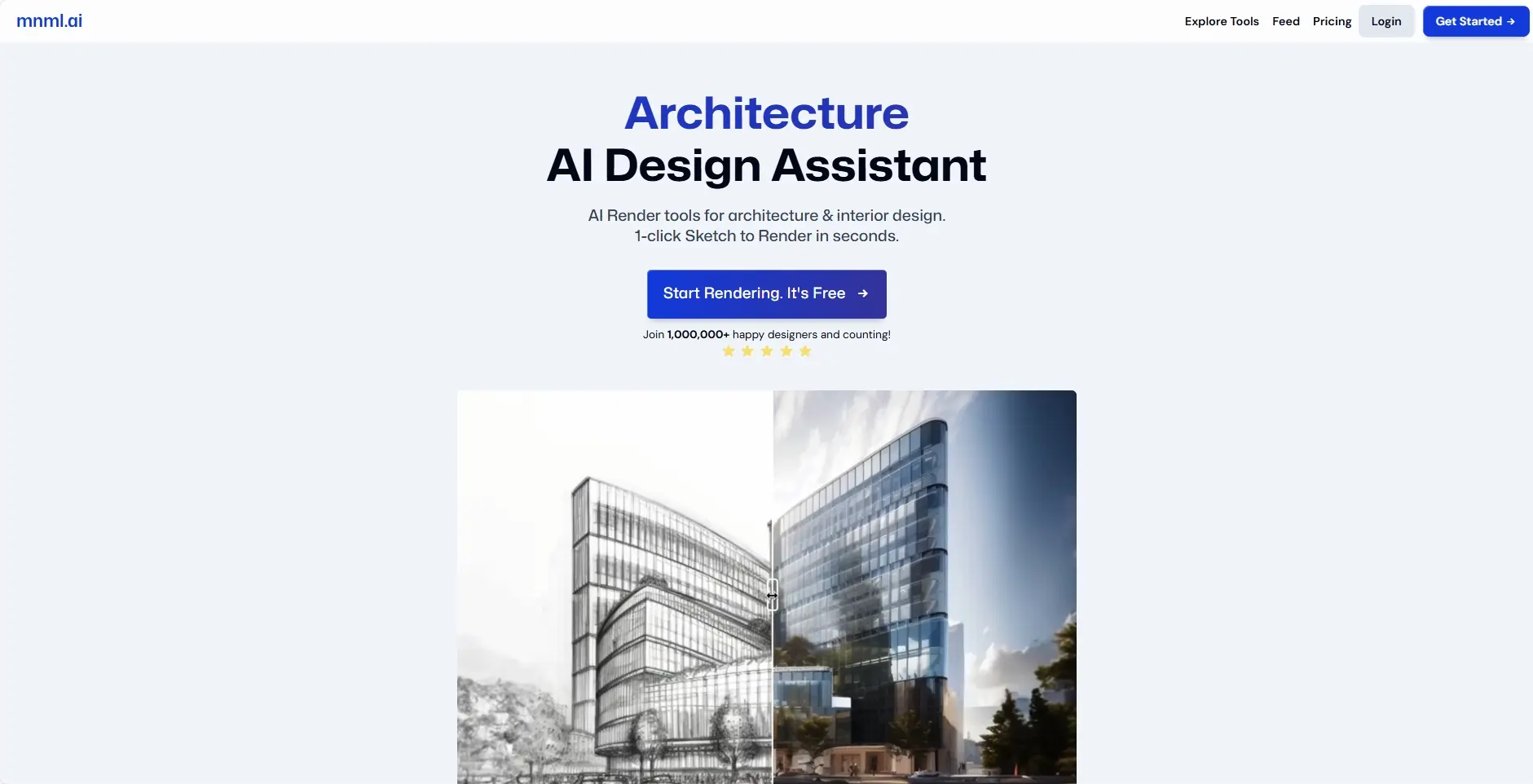 Architecture AI Render(mnml.ai)