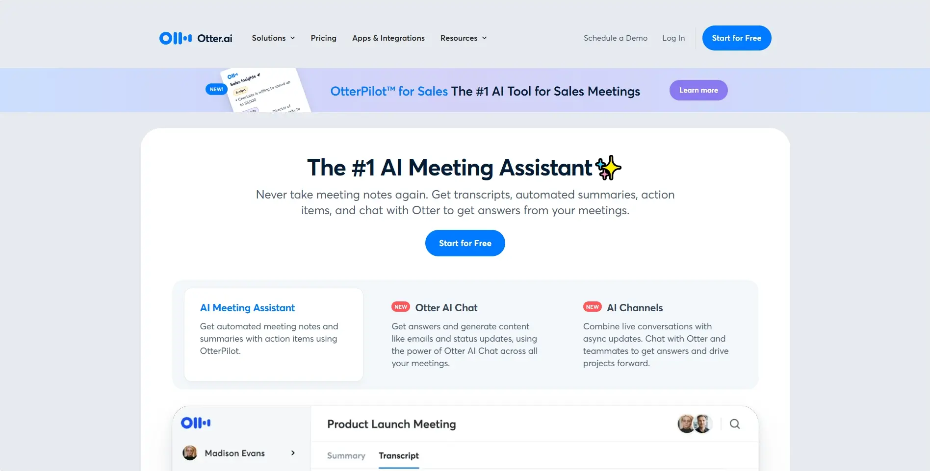 Otter.ai – 智能会议记录工具