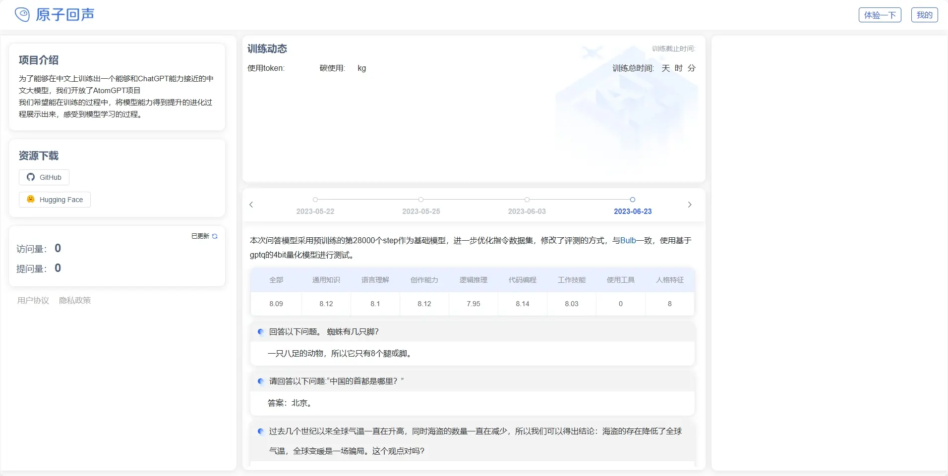原子回声AtomGPT大模型