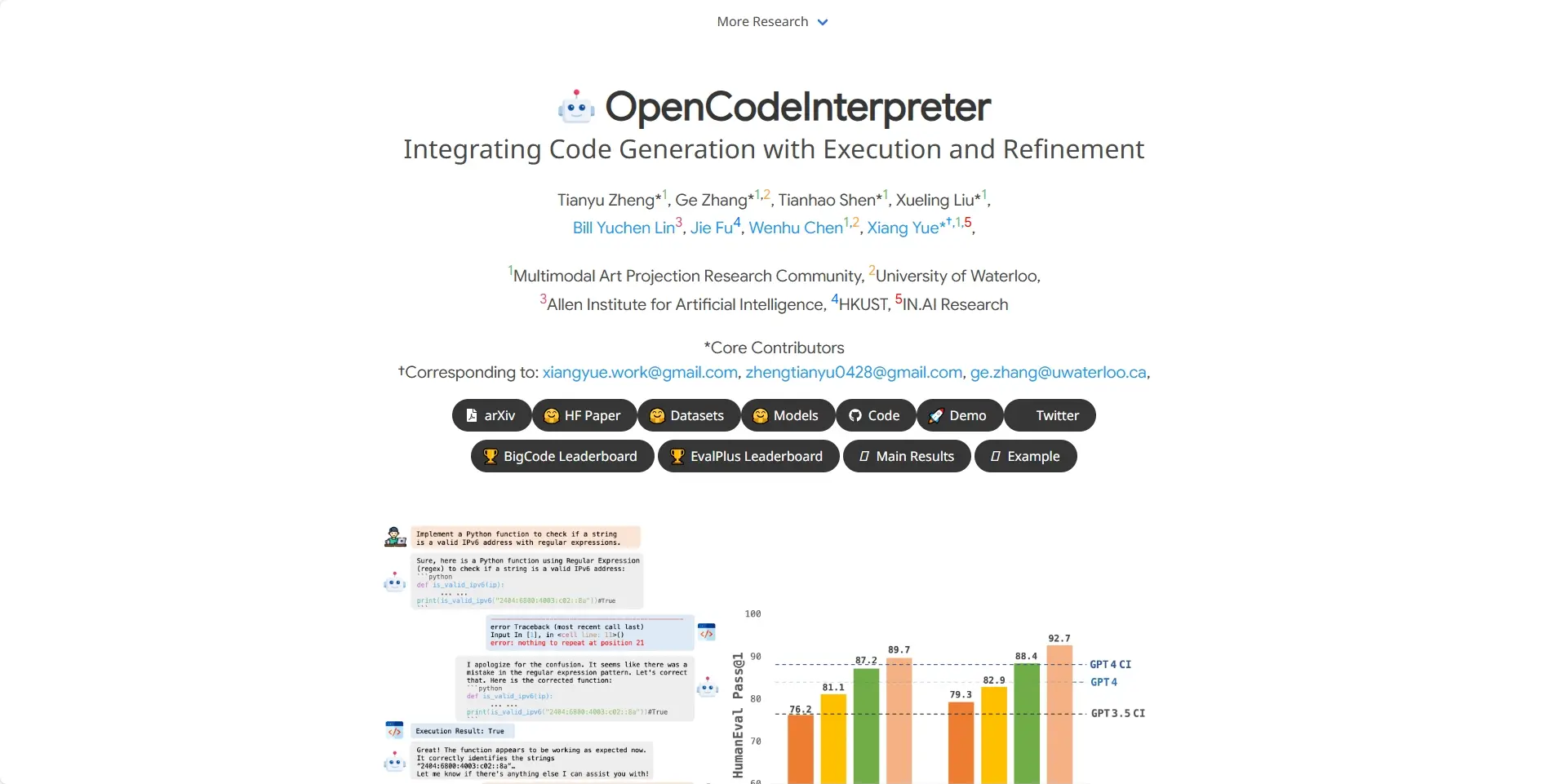 OpenCodeInterpreter