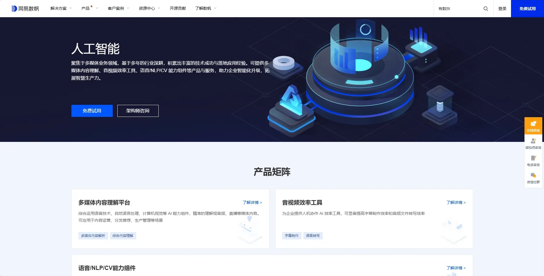 网易易智（网易AI平台）