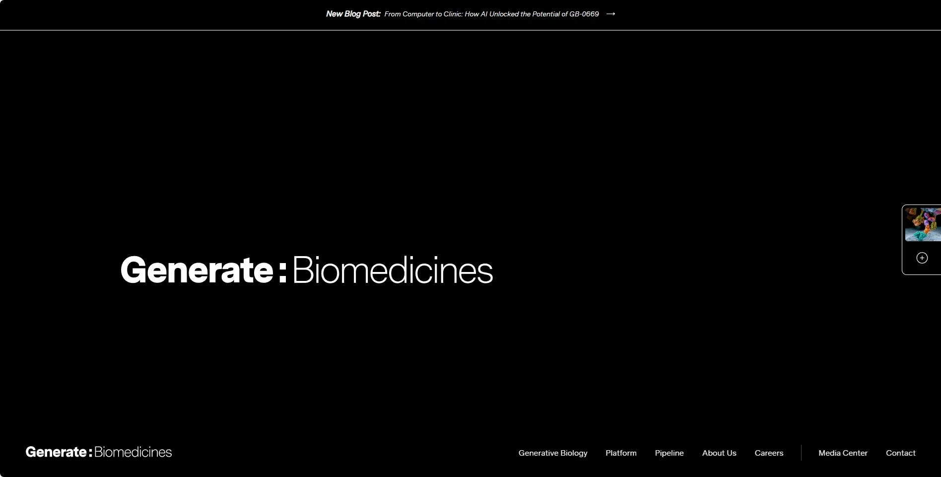 Generate:Biomedicines