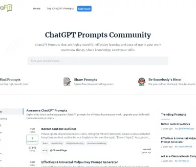 ChatGPT提示词社区