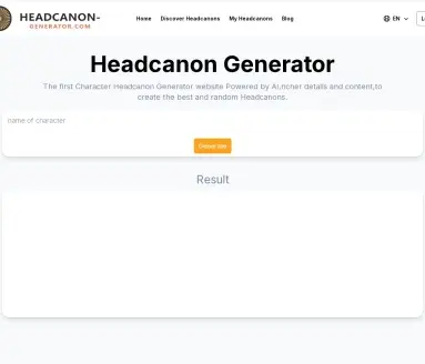 Headcanon Generator-角色脑补生成器
