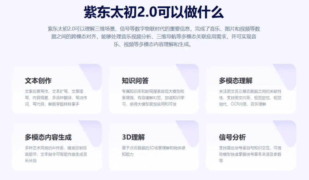 紫东太初 – 多模态大模型