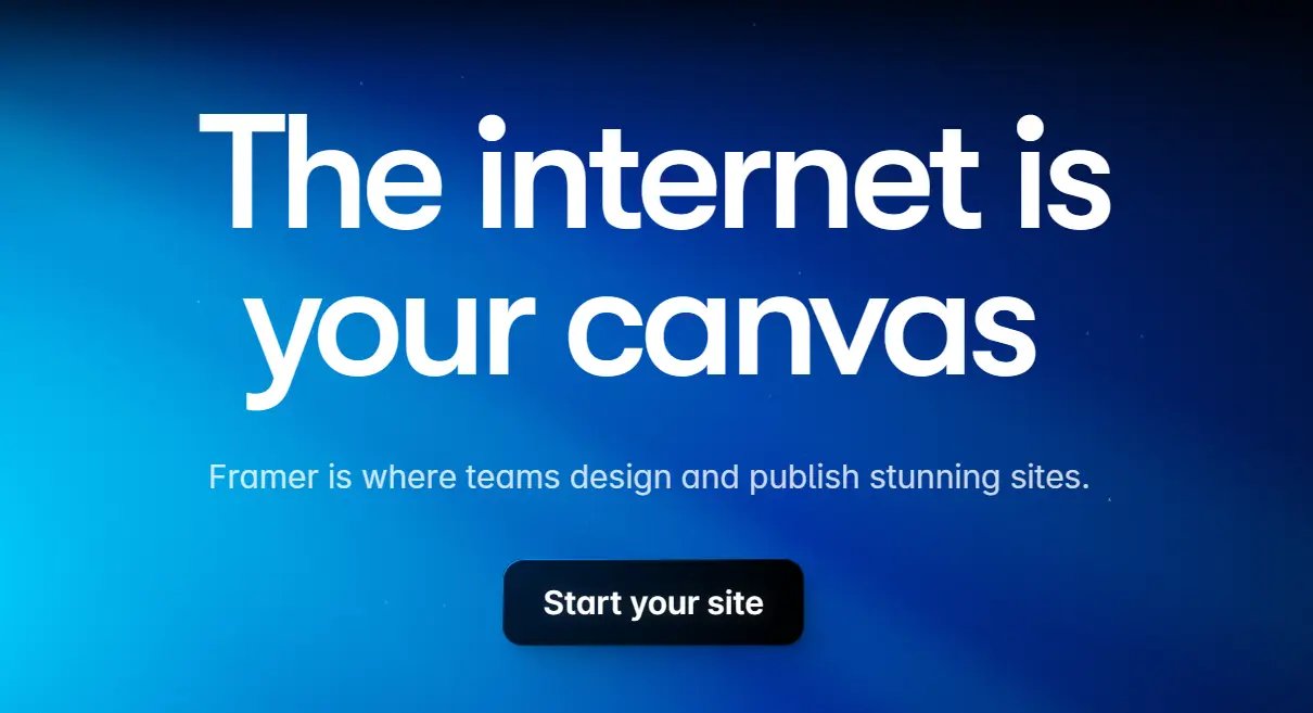 Framer-成功从网站开始