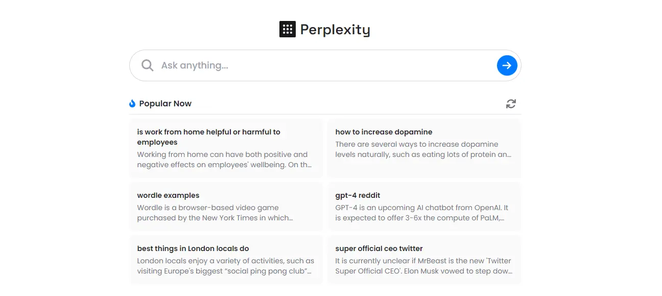 Perplexity AI搜索引擎