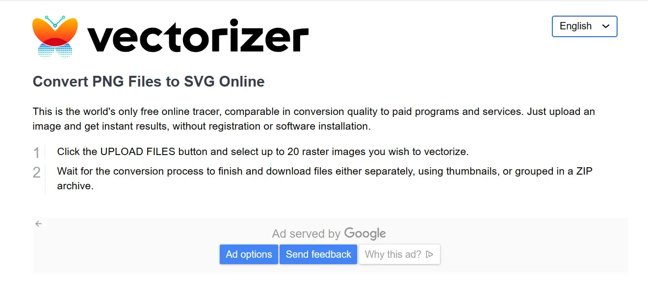 vectorizer图片矢量化在线工具